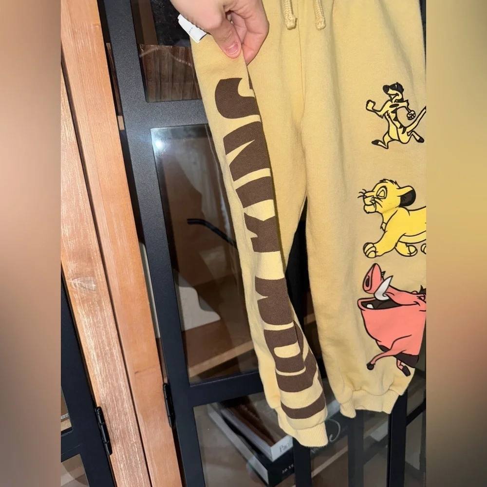 Zara Kids x Disney Lion King simba timon pumbaa sweatpants joggers toddler boys